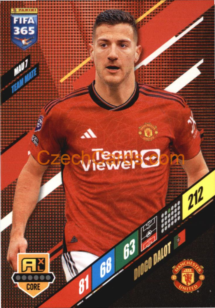 Diogo Dalot 2024 Panini FIFA 365  Adrenalyn XL  MAU7