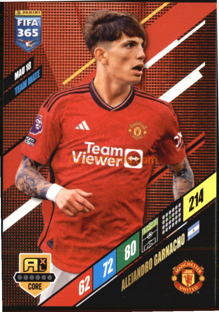 Alejandro Garnacho 2024 Panini FIFA 365  Adrenalyn XL MAU18