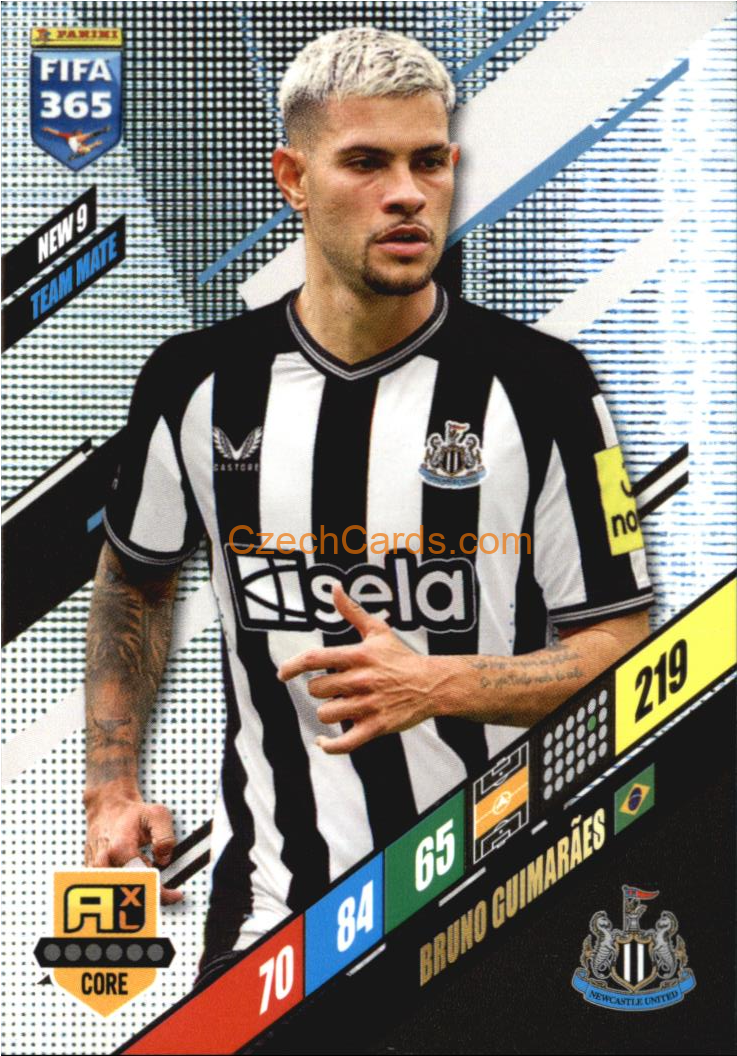Bruno Guimarães 2024 Panini FIFA 365  Adrenalyn XL NEW9
