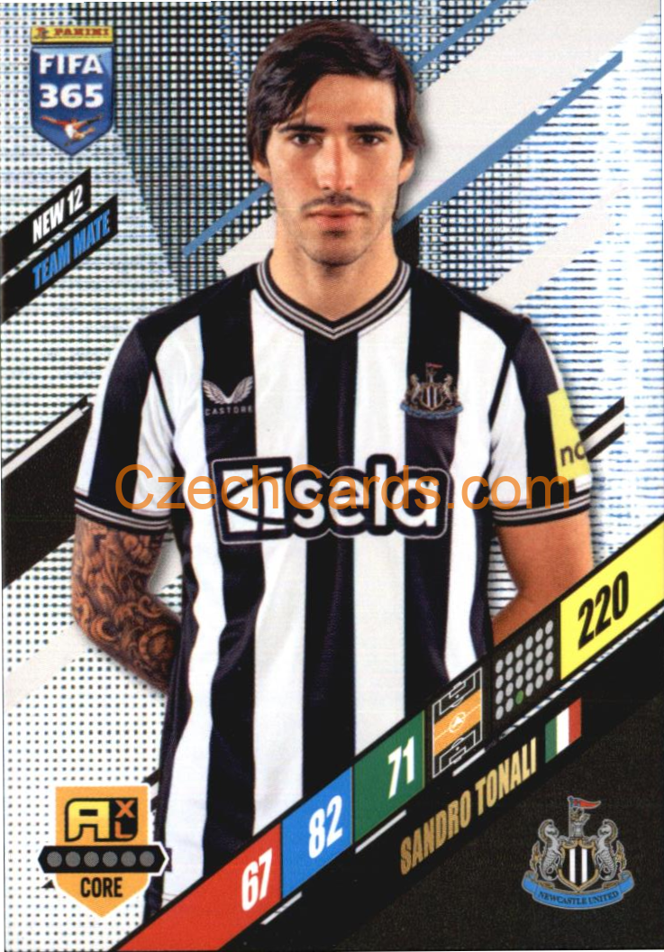 Sandro Tonali 2024 Panini FIFA 365  Adrenalyn XL NEW12
