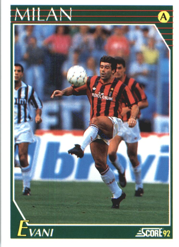 Alberigo Evani 1992 Score Italian League #169