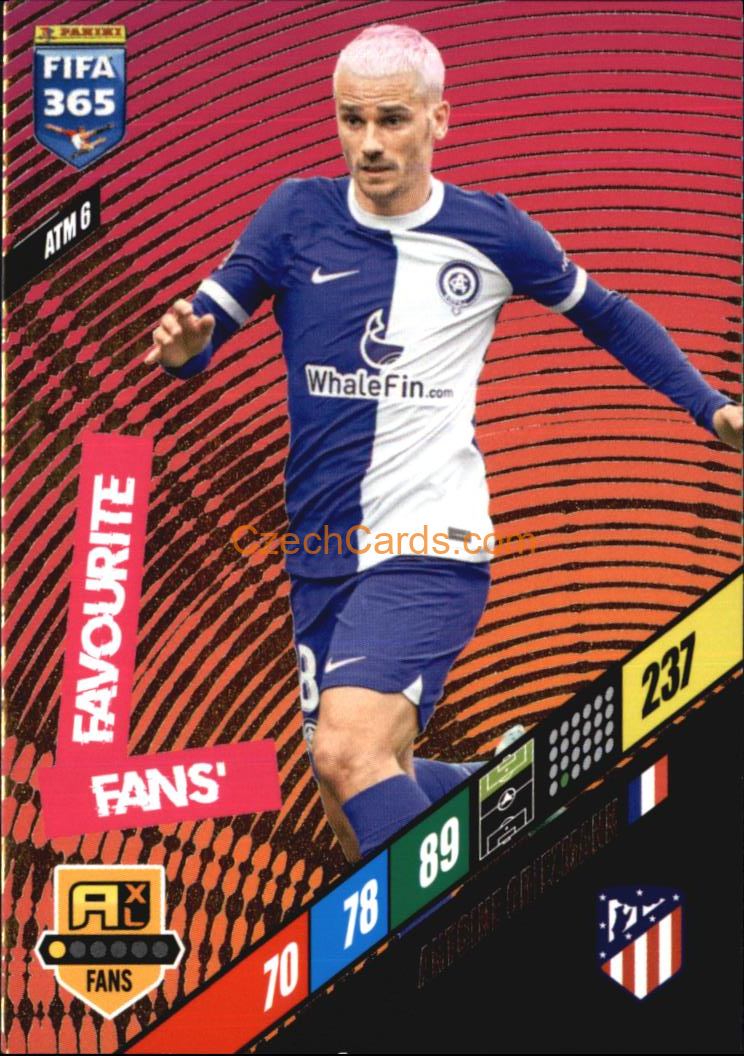 Antoine Griezmann 2024 Panini FIFA 365  Adrenalyn XL Fans ATM6