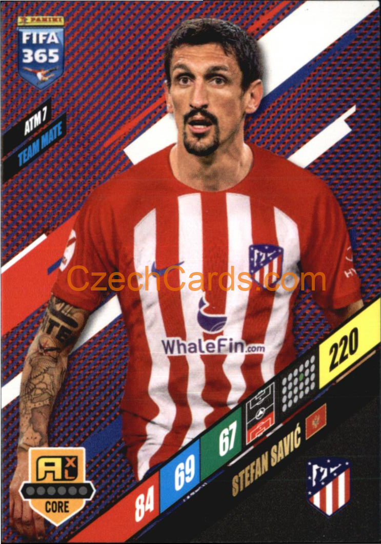 Stefan Savic 2024 Panini FIFA 365  Adrenalyn XL ATM7