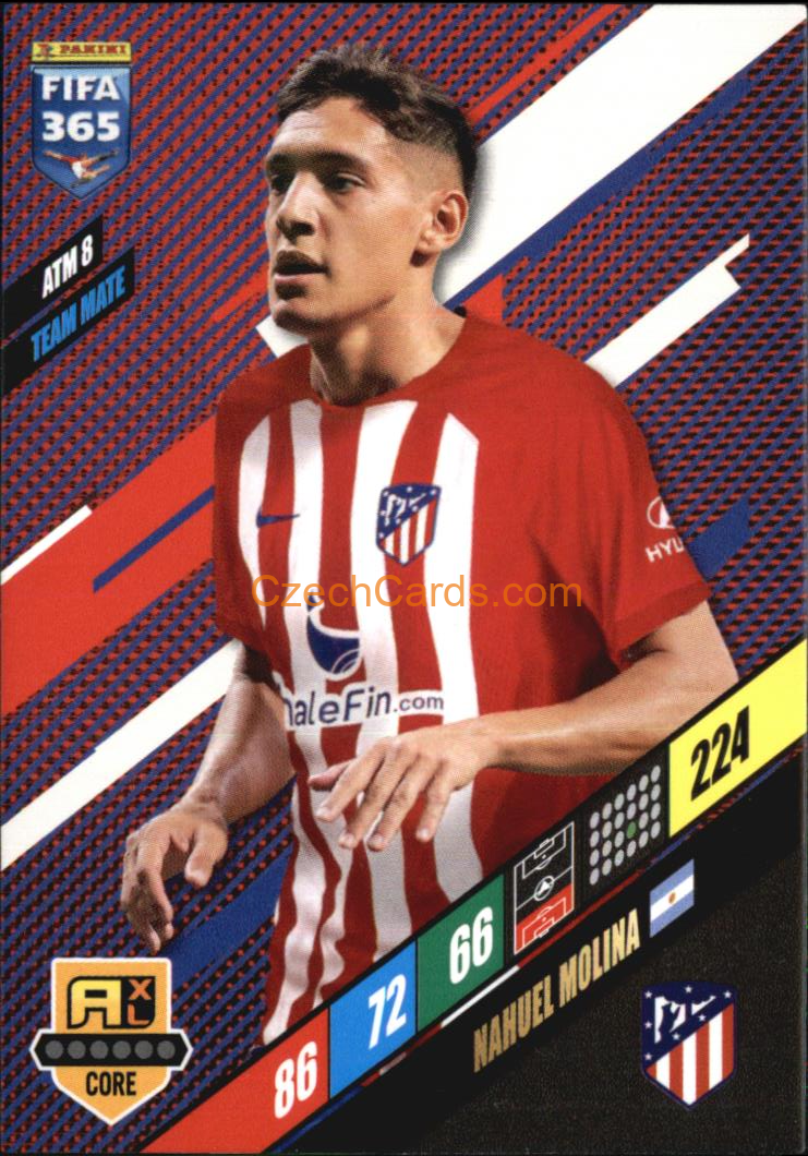 Nahuel Molina 2024 Panini FIFA 365  Adrenalyn XL ATM8