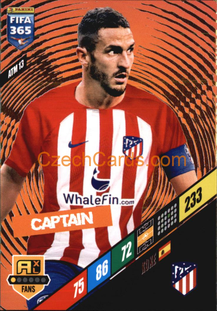Koke 2024 Panini FIFA 365  Adrenalyn XL Captain ATM13