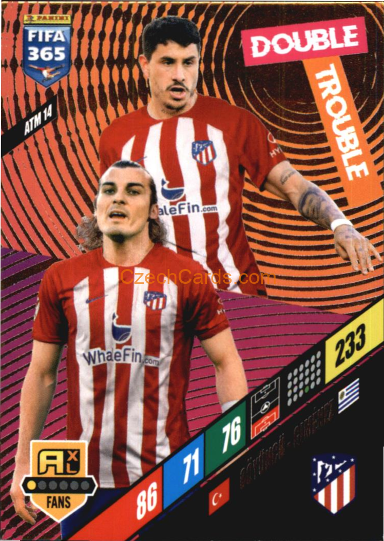 Söyüncü / Giménez 2024 Panini FIFA 365  Adrenalyn XL Double Trouble ATM14