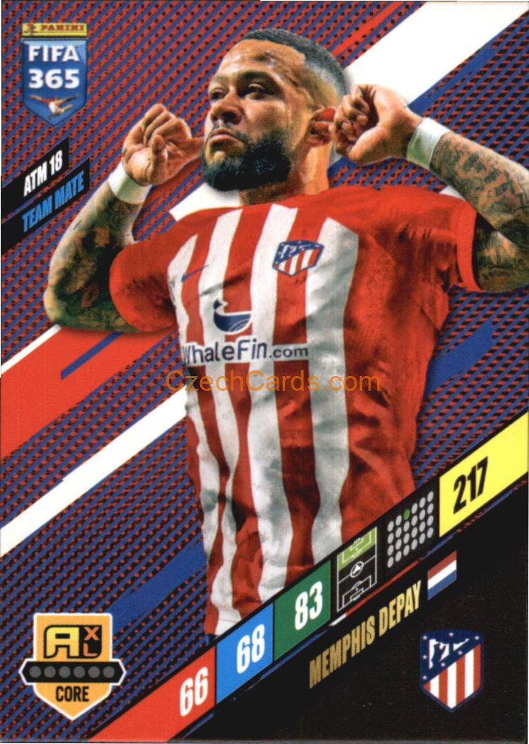 Memphis Depay 2024 Panini FIFA 365  Adrenalyn XL ATM18