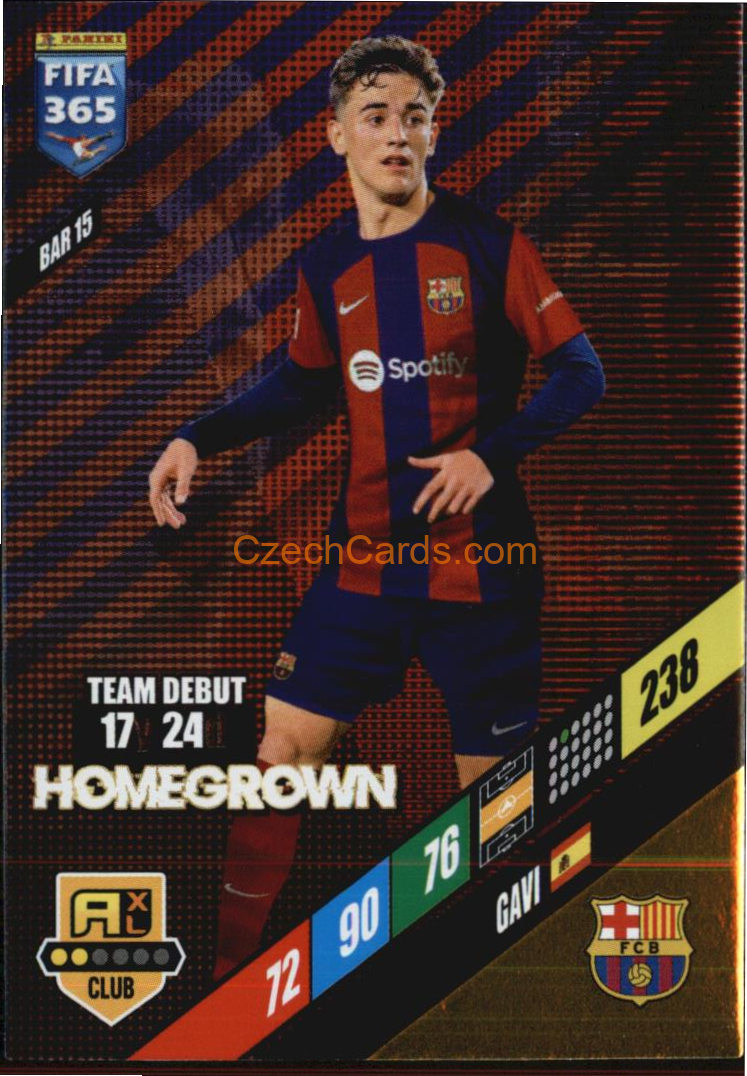 Gavi 2024 Panini FIFA 365  Adrenalyn XL BAR15