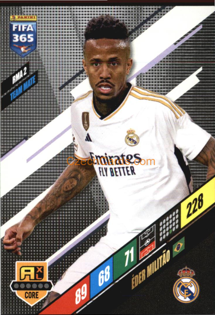 Éder Militão 2024 Panini FIFA 365  Adrenalyn XL RMA2