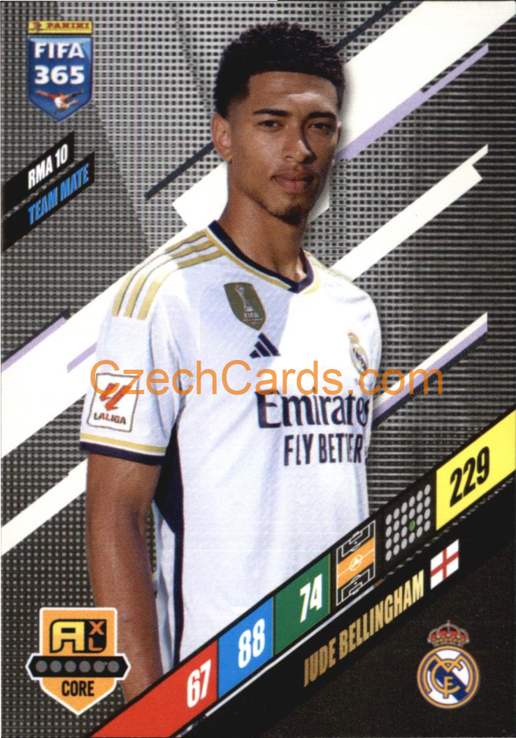 Jude Bellingham 2024 Panini FIFA 365  Adrenalyn XL RMA10