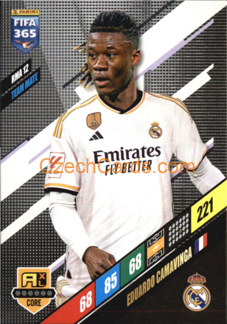 Eduardo Camavinga 2024 Panini FIFA 365  Adrenalyn XL RMA12
