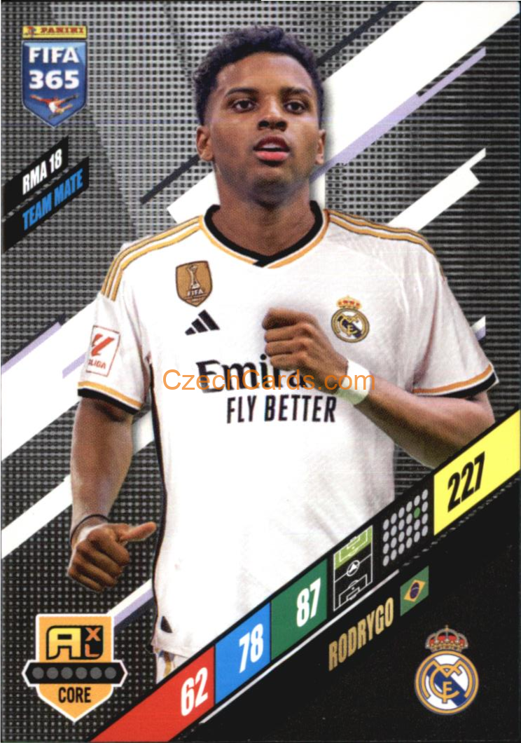Rodrygo 2024 Panini FIFA 365  Adrenalyn XL RMA18