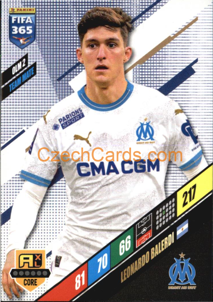 Leonardo Balerdi 2024 Panini FIFA 365  Adrenalyn XL OLM2