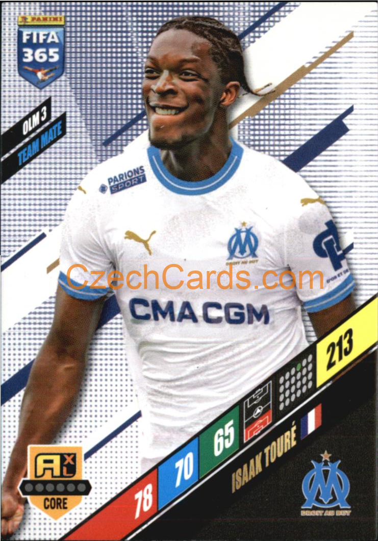 Isaak Touré 2024 Panini FIFA 365  Adrenalyn XL OLM3