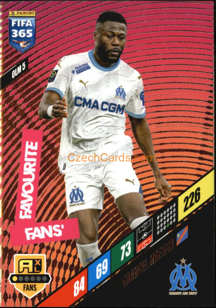 Chancel Mbemba 2024 Panini FIFA 365  Adrenalyn XL Fans OLM5