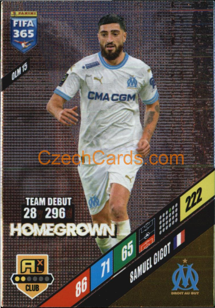 Samuel Gigot 2024 Panini FIFA 365  Adrenalyn XL Homegrown OLM15