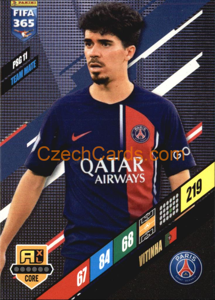 Vitinha 2024 Panini FIFA 365  Adrenalyn XL PSG11