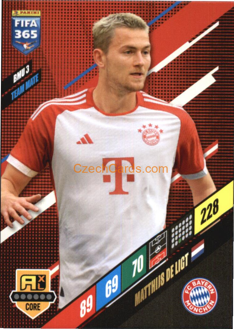 Matthijs de Ligt 2024 Panini FIFA 365  Adrenalyn XL BMU3