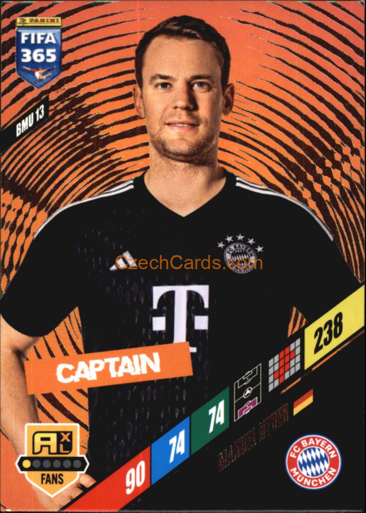 Manuel Neuer 2024 Panini FIFA 365  Adrenalyn XL Captain BMU13