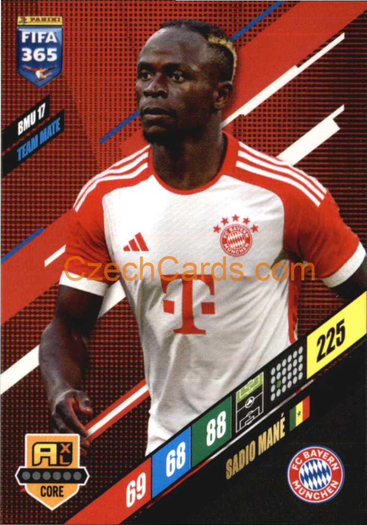 Sadio Mané 2024 Panini FIFA 365  Adrenalyn XL BMU17