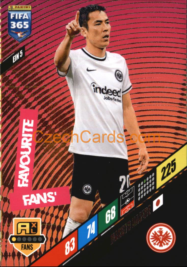 Makoto Hasebe 2024 Panini FIFA 365  Adrenalyn XL Fans EIN5