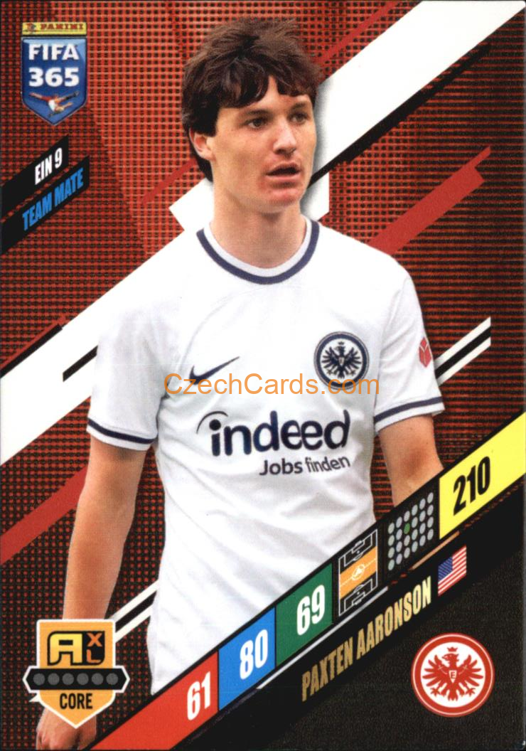 Paxten Aaronson 2024 Panini FIFA 365  Adrenalyn XL EIN9