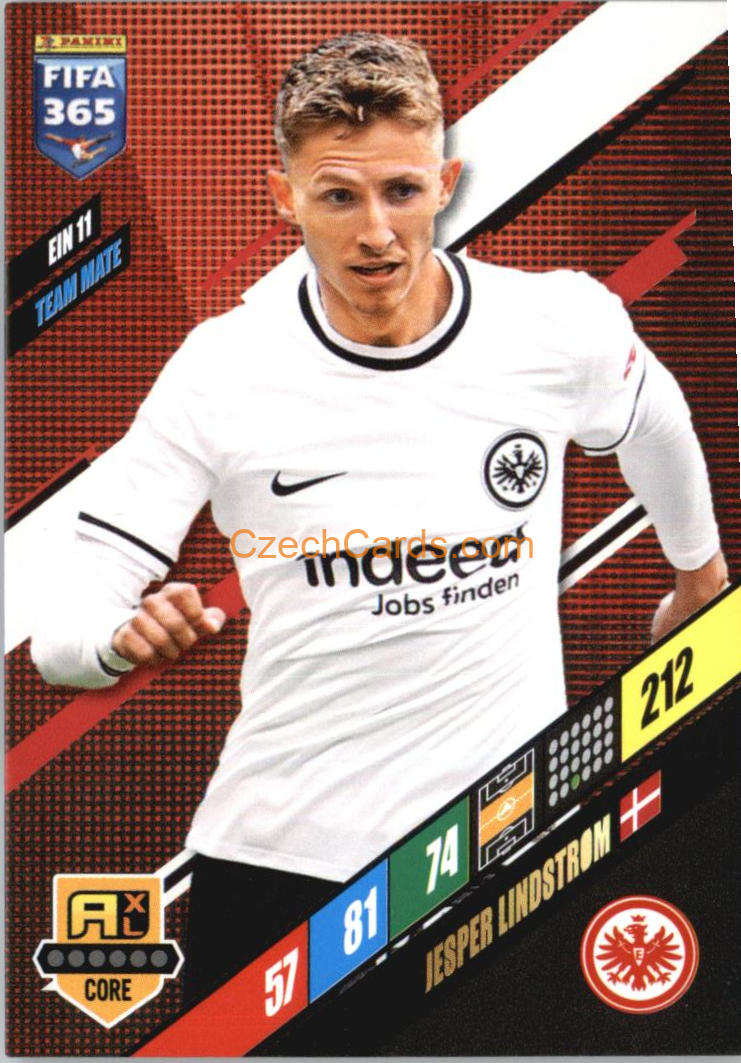 Jesper Lindstrøm 2024 Panini FIFA 365  Adrenalyn XL EIN11