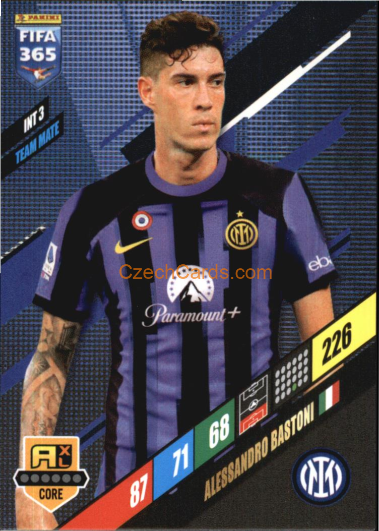 Alessandro Bastoni 2024 Panini FIFA 365  Adrenalyn XL INT3
