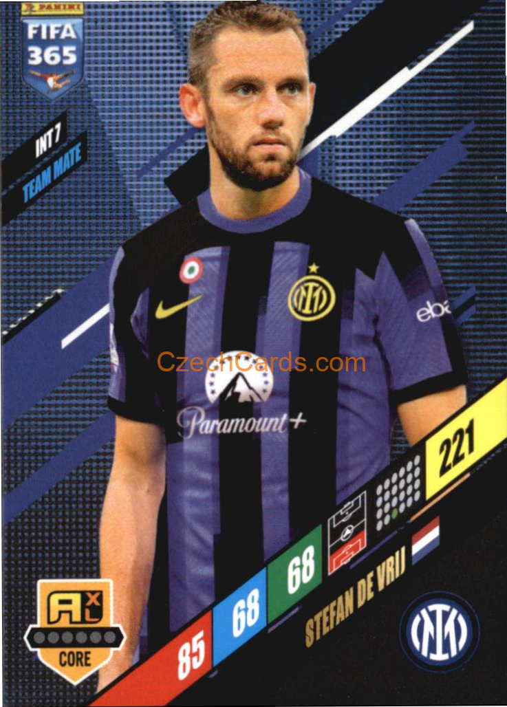 Stefan de Vrij 2024 Panini FIFA 365  Adrenalyn XL INT7