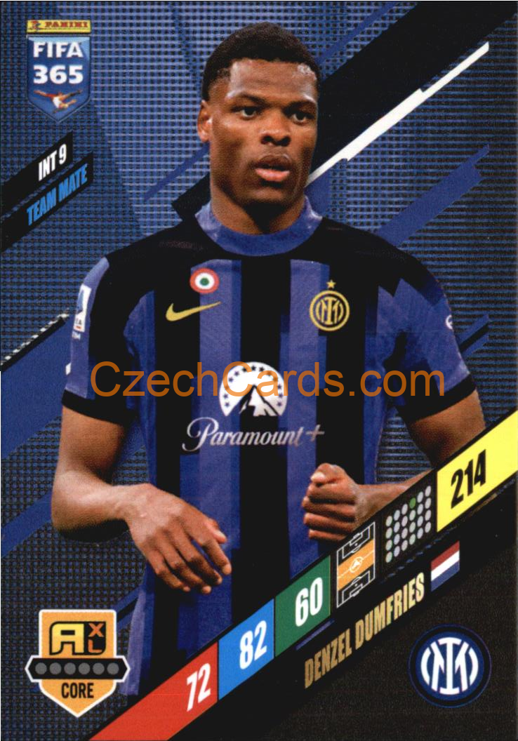 Denzel Dumfries 2024 Panini FIFA 365  Adrenalyn XL INT9