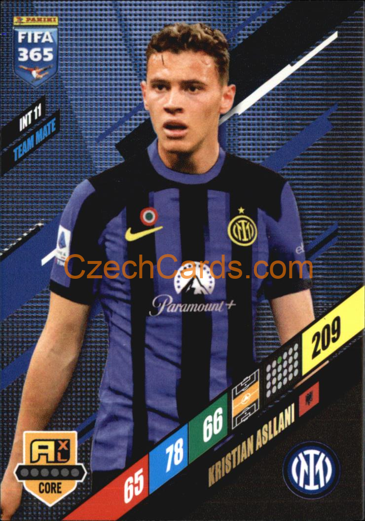 Kristjan Asllani 2024 Panini FIFA 365  Adrenalyn XL INT11