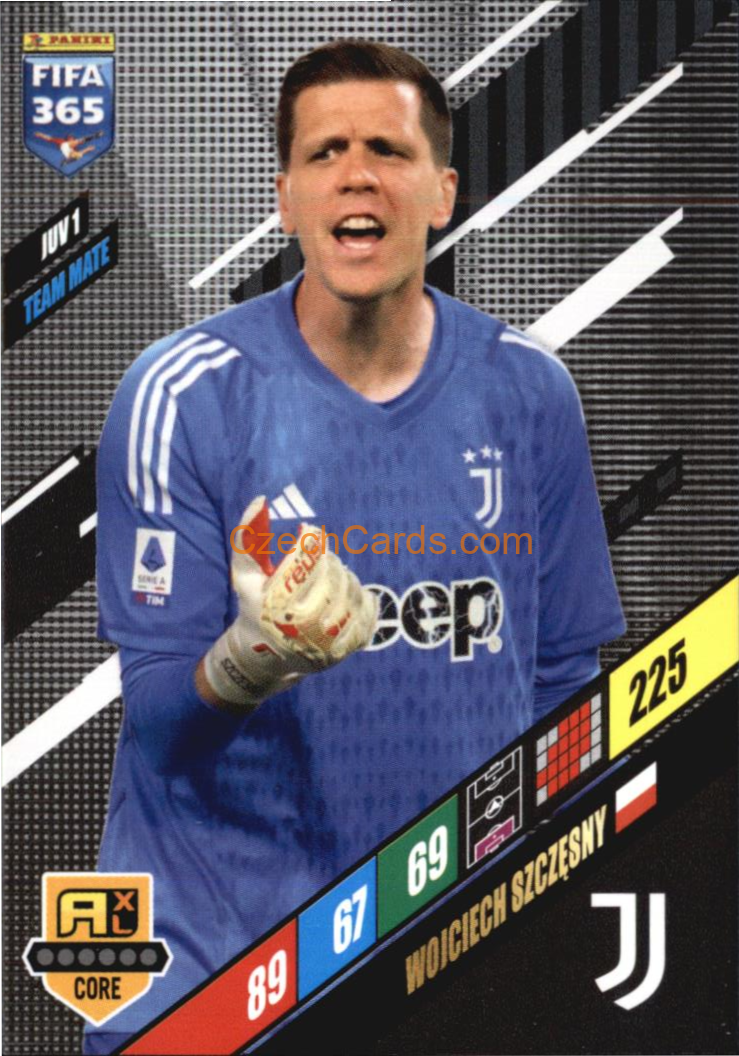 Wojciech Szczęsny 2024 Panini FIFA 365  Adrenalyn XL JUV1