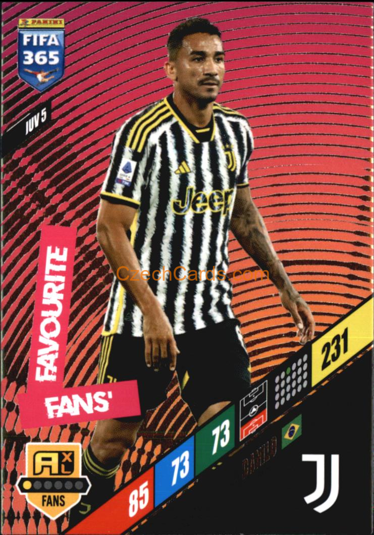 Danilo 2024 Panini FIFA 365  Adrenalyn XL Fans JUV5