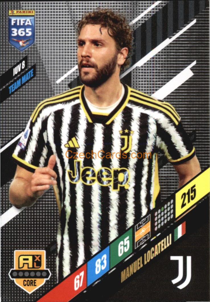 Manuel Locatelli 2024 Panini FIFA 365  Adrenalyn XL JUV8