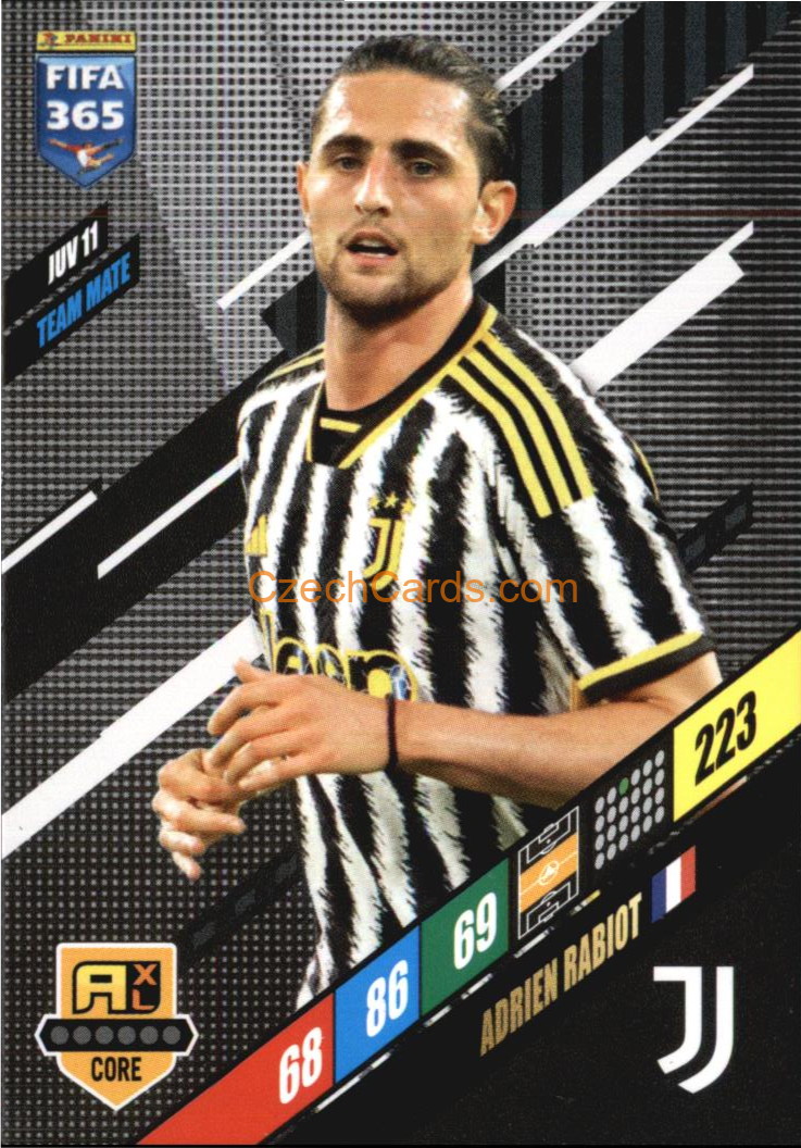Adrien Rabiot 2024 Panini FIFA 365  Adrenalyn XL JUV11