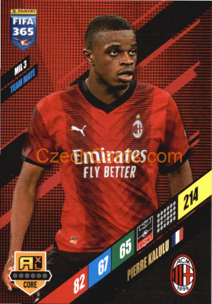 Pierre Kalulu 2024 Panini FIFA 365  Adrenalyn XL MIL3
