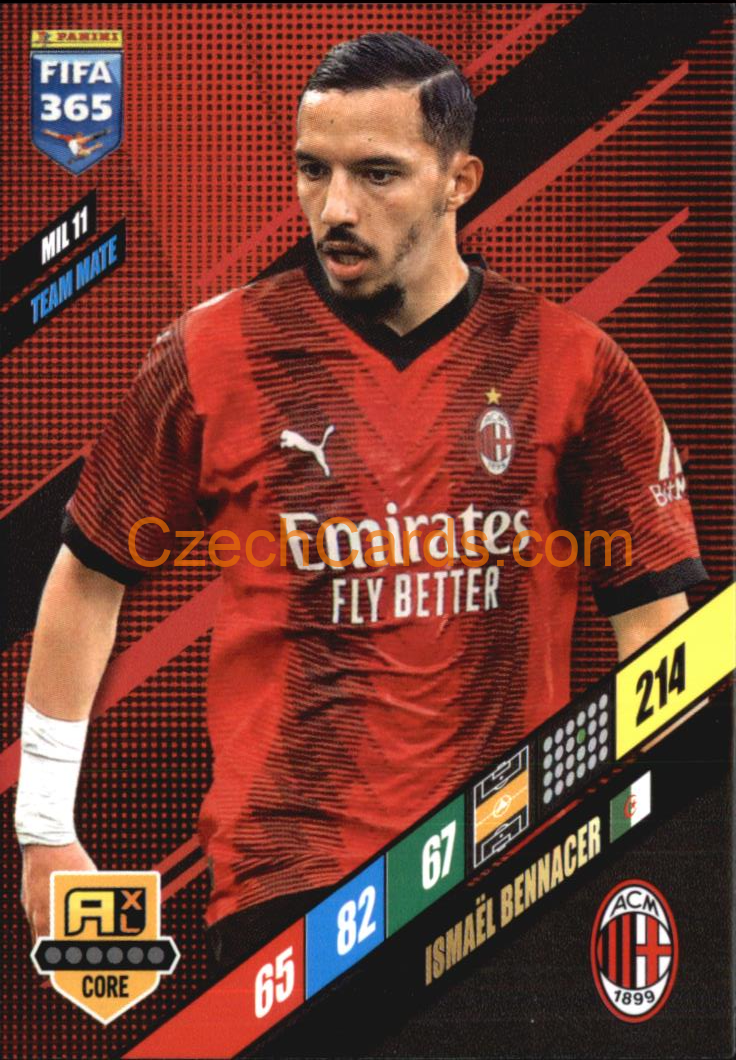 Ismaël Bennacer 2024 Panini FIFA 365  Adrenalyn XL MIL11