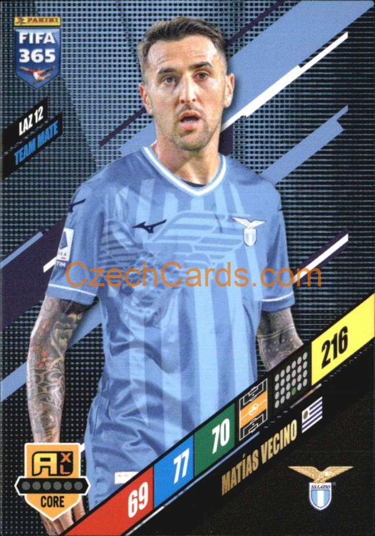 Matías Vecino 2024 Panini FIFA 365  Adrenalyn XL LAZ12