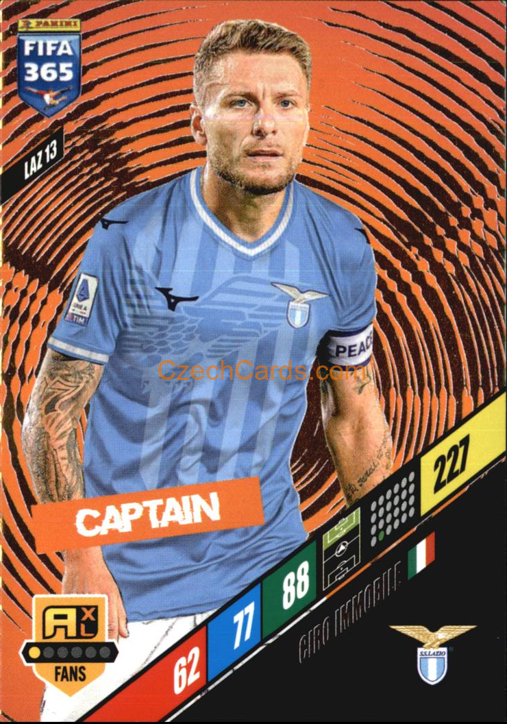 Ciro Immobile 2024 Panini FIFA 365  Adrenalyn XL Captain LAZ13