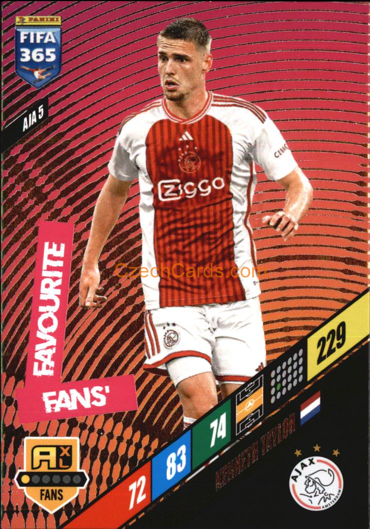 Kenneth Taylor 2024 Panini FIFA 365  Adrenalyn XL Fans AJA5