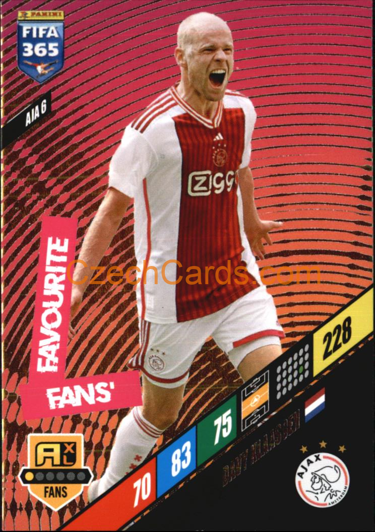 Davy Klassen 2024 Panini FIFA 365  Adrenalyn XL Fans AJA6