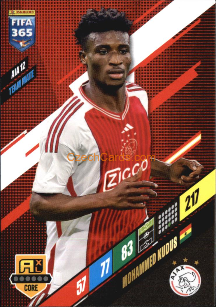 Mohammed Kudus 2024 Panini FIFA 365  Adrenalyn XL AJA12