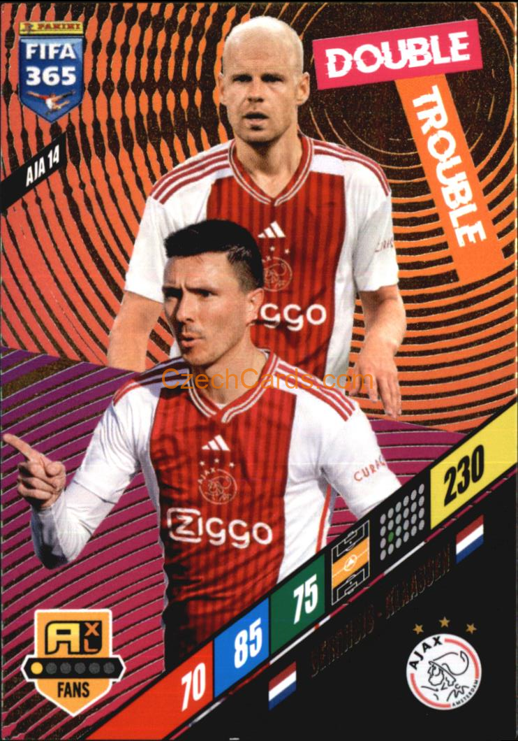 Klassen / Berghuis 2024 Panini FIFA 365  Adrenalyn XL Double Trouble AJA14