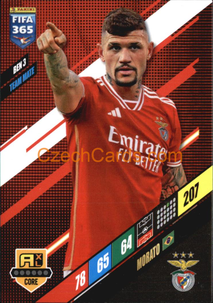 Morato 2024 Panini FIFA 365  Adrenalyn XL BEN3