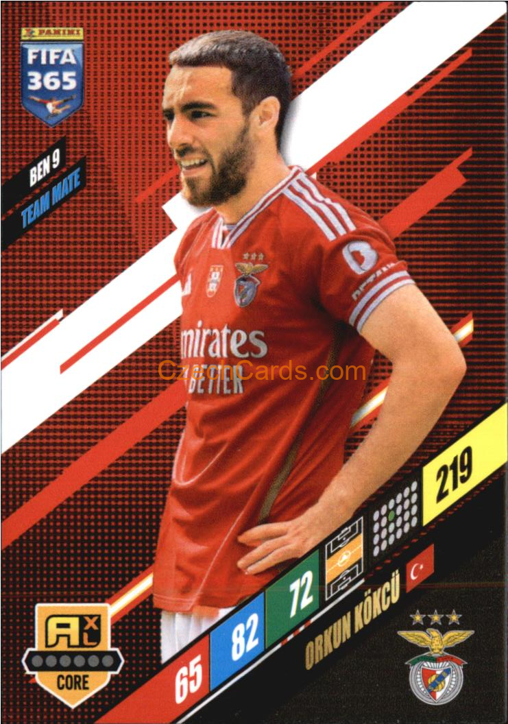 Orkun Kökçü 2024 Panini FIFA 365  Adrenalyn XL BEN9