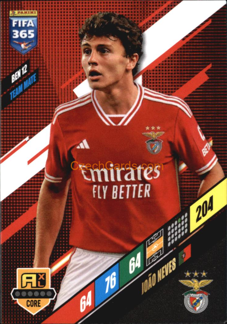 João Neves 2024 Panini FIFA 365  Adrenalyn XL BEN12