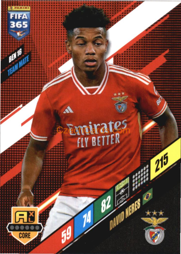 David Neres 2024 Panini FIFA 365  Adrenalyn XL BEN16