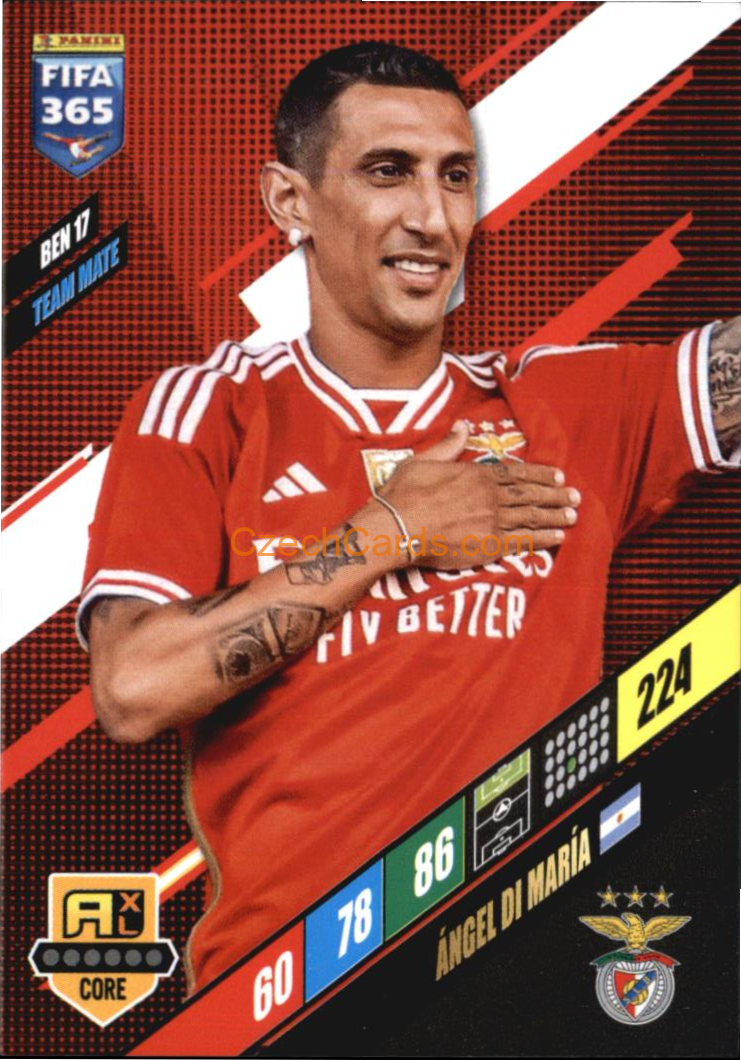 Ángel Di María 2024 Panini FIFA 365  Adrenalyn XL BEN17