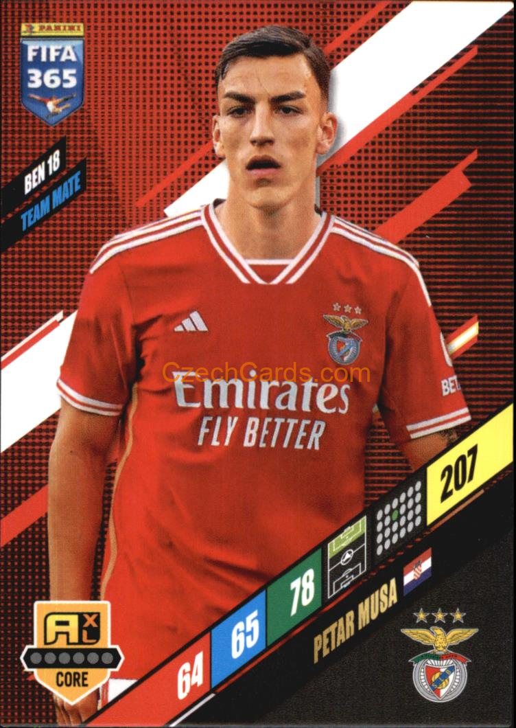 Petar Musa 2024 Panini FIFA 365  Adrenalyn XL BEN18
