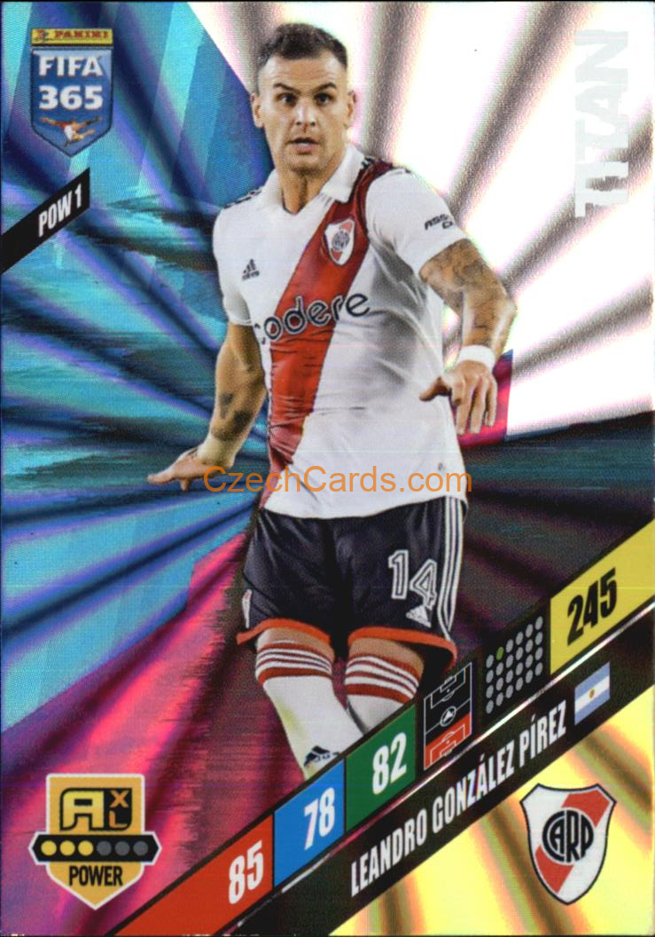 Leandro González Pirez 2024 Panini FIFA 365  Adrenalyn XL Titan POW1